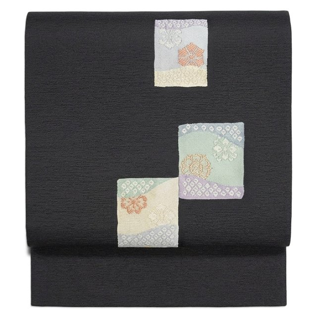 【美品】正絹 付下げ×名古屋帯4点セット 乙女色 上品コーデ 一式 着物コーデセット 小紋 名古屋帯 4点セット レディース 正絹 紫 綴れ