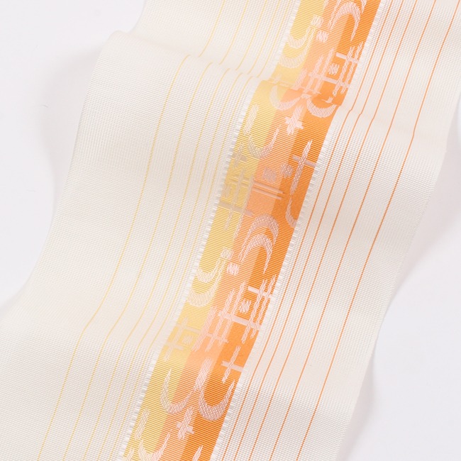 新品◇本場筑前博多織　半幅帯　正絹　ポケット付　森博多織 4ob2402003-9.jpg