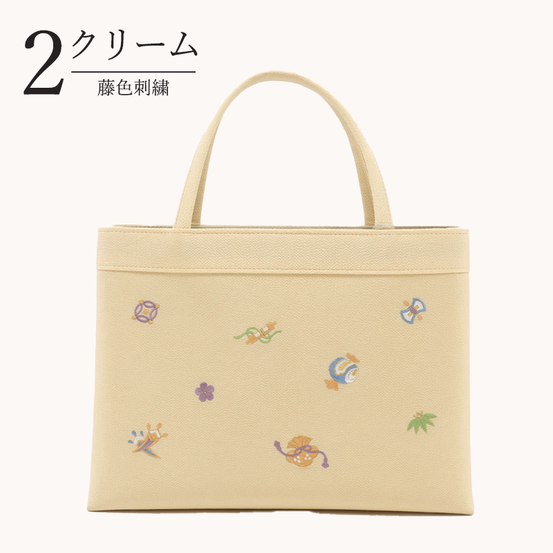 きもの 和 和装バッグ トート A4 フォーマル 正絹 ちりめん 宝尽くし