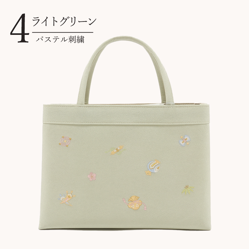 きもの 和 和装バッグ トート A4 フォーマル 正絹 ちりめん 宝尽くし