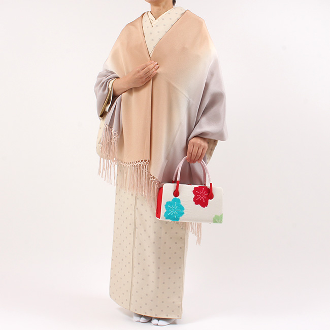きもの 和 和装バッグ 利休バッグ なごみオリジナル 正絹 ちりめん 桜