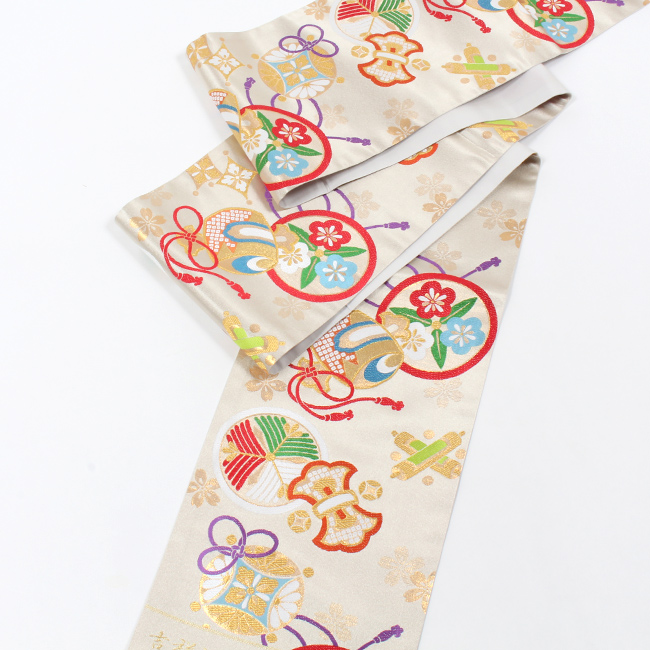 O✨7歳七五三袋帯　正絹西陣別織　新品未使用 7歳七五三袋帯正絹西陣別織新品未使用