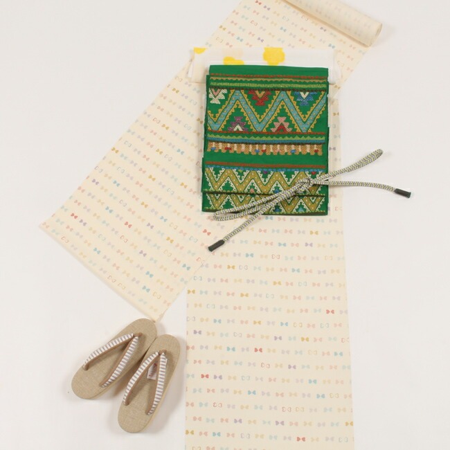 【1425】未使用品 帯屋捨松　織名古屋帯　横段 nob2306018-2-1.jpg