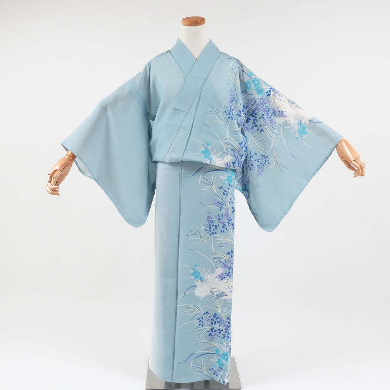 きもの 和 浴衣 レディース 単品 プレタ 撫松庵 セオα 秋風うさぎ