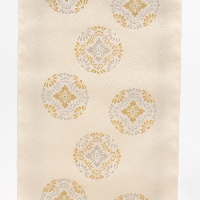美品 綴織 総刺繍 辻が花 九寸名古屋帯 フォーマル 金銀糸 訪問