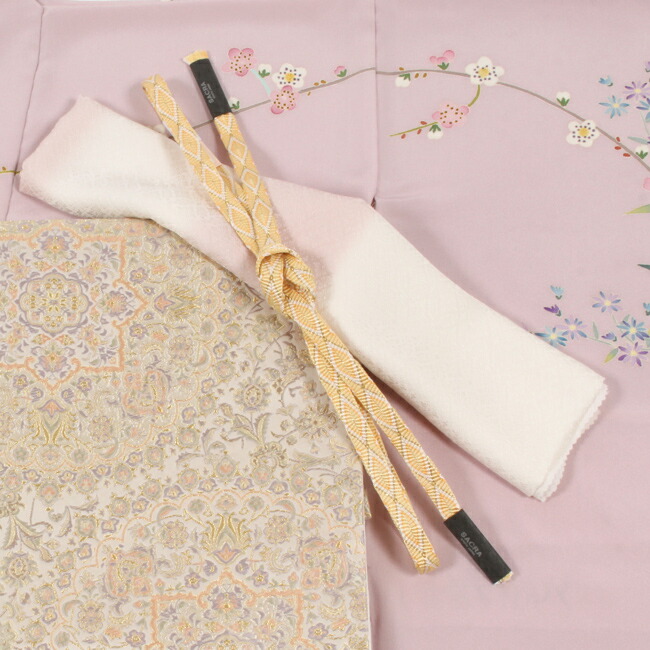 和小物さくら 帯揚げ 正絹 小葵菱文 松岡姫 ぼかし 礼装用