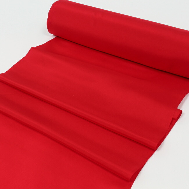 日本の絹 シルク 生地 布 赤 レッド はぎれ 紅絹 最高級羽二重 14匁 
