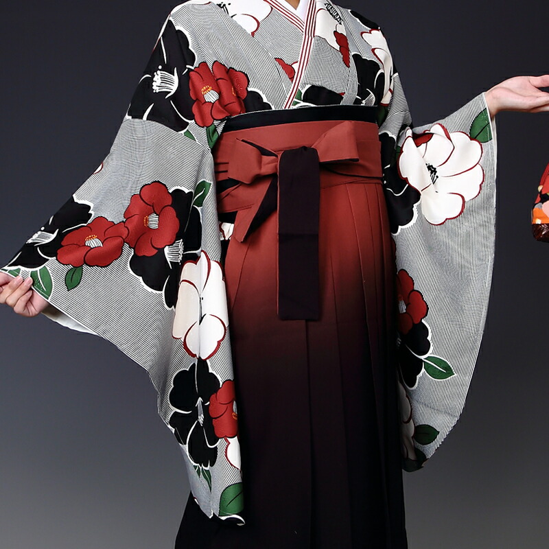 レンタル 二尺袖 袴 15点セット 卒業袴レンタル フルセット g415 往復