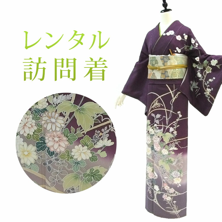 レンタル 訪問着 18点セット 訪問着レンタル フルセット h094 往復送料