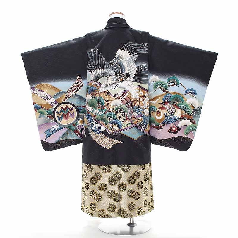 レンタル 七五三 男の子 羽織袴 12点セット 袴レンタル フルセット