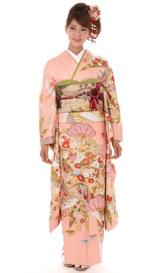 振袖レンタル 正絹 fg-274b フルセット一式 着物 人気 ネット 専門店