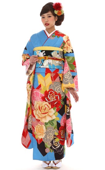 成人式 ショール 振袖レンタル 紅一点 正絹 シンプル fg-278 フル