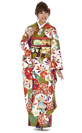 成人式 ショール 振袖レンタル 中村里砂 正絹 シンプル fg-365 フル