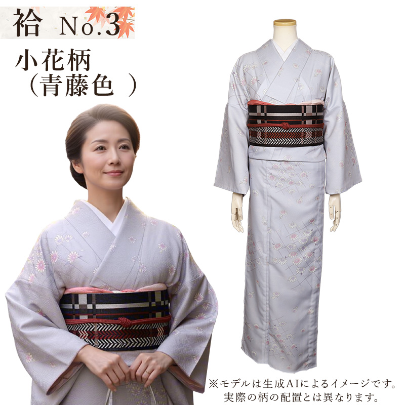 新柄入荷♪♪／ 洗える着物 袷せ 小紋 袷 全8種 レディース 仕立て