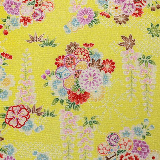 kimono cafe レーヨンちりめん 二越 和柄 はんなーれ 30cm単位 カット  