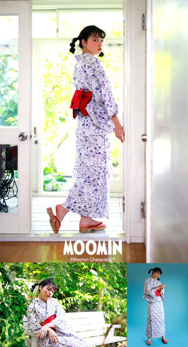 浴衣 レディース MOOMIN ムーミン 単品 Sサイズ Mサイズ Lサイズ 単品