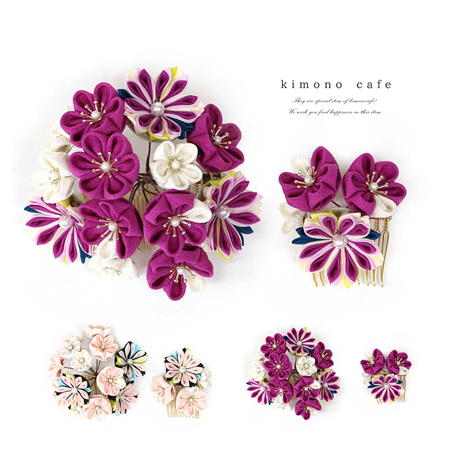アンティーク金糸刺繍振袖　帯　桜髪飾りセット アンティーク金糸刺繍振袖 帯 桜髪飾りセット