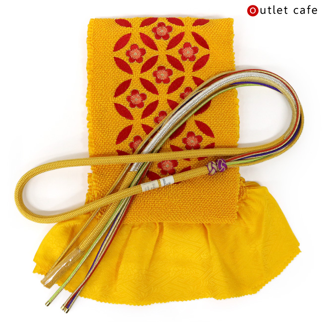 kimono cafe（キモノカフェ） 訳あり 振袖用帯揚げ帯締めセット 難 B品 