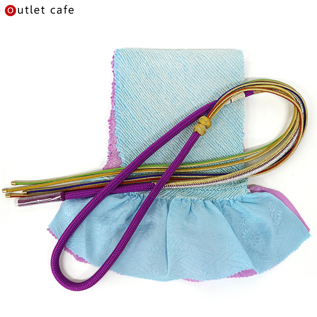 kimono cafe（キモノカフェ） 訳あり 振袖用帯揚げ帯締めセット 難 B品 
