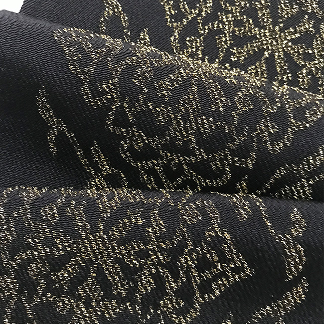 振袖用半衿 刺繍半衿 菱唐草 黒 白 金 礼装用半衿 留袖用 刺繍 縁起が良い 結婚式 半襟 : cf005406 : キモノカフェ - 通販 -  Yahoo!ショッピング