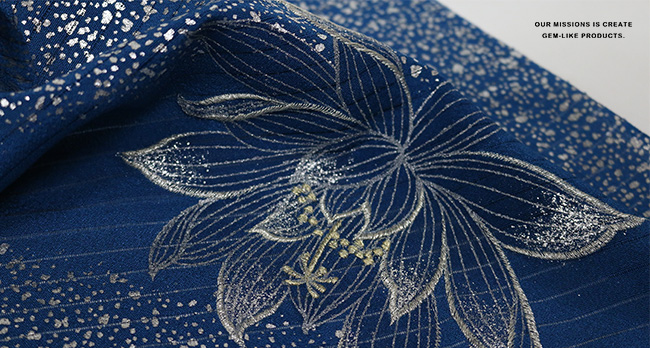kimono cafe 絽 帯揚 月下美人刺繍 箔散らし 礼装 洒落 夏用