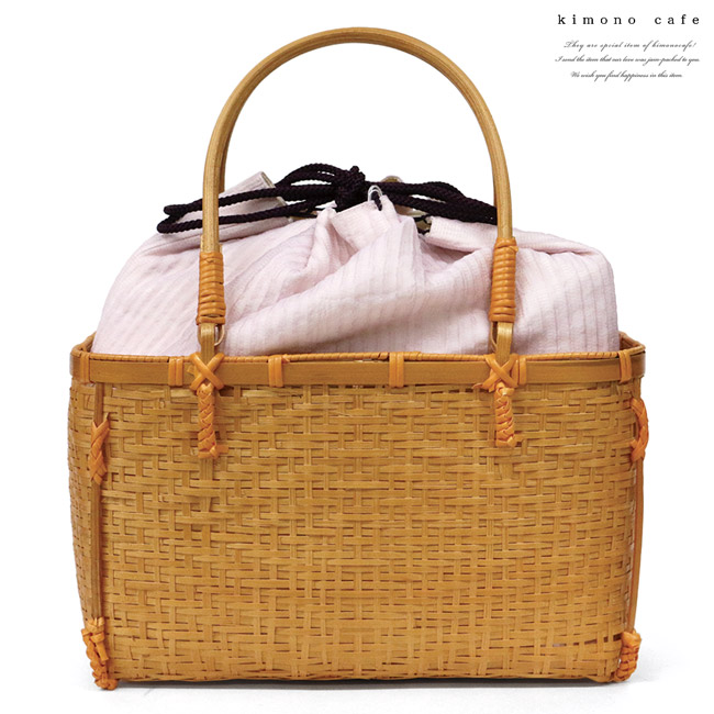 kimono cafe（キモノカフェ） 【30％OFF対象品】大人 浴衣 カゴ 巾着