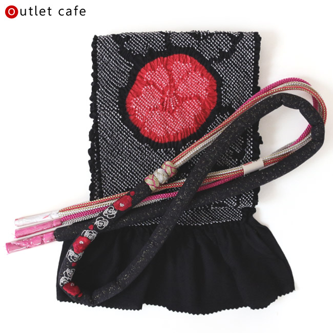 kimono cafe（キモノカフェ） 訳あり 帯揚げ 帯締め 2点セット 絞り 輪
