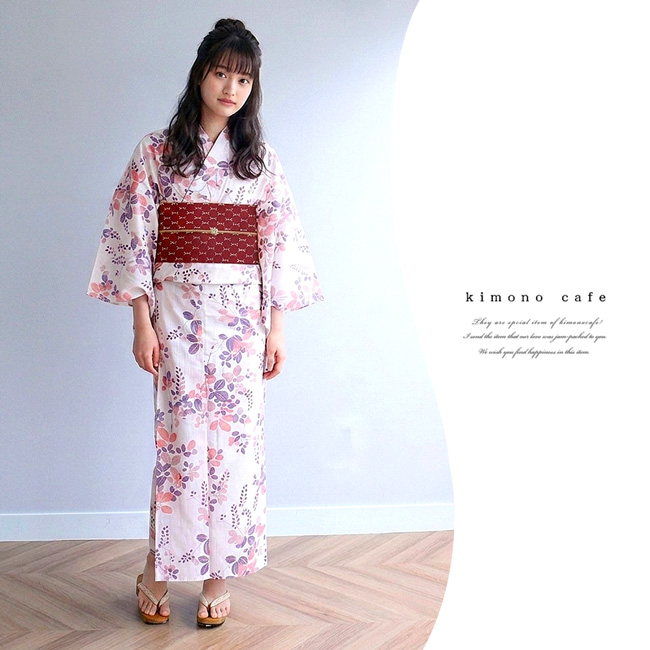 kimono cafe（キモノカフェ） 半幅帯 レース リバーシブル 浴衣 帯