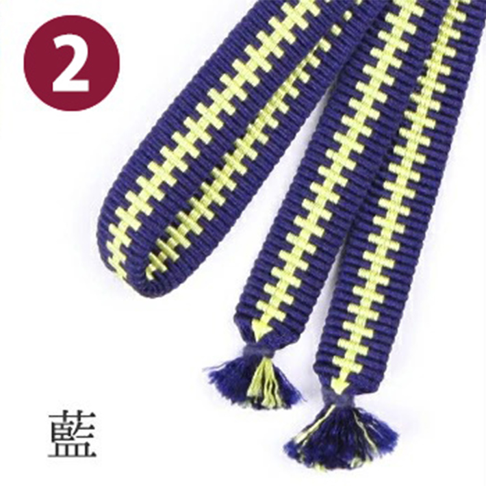三分紐 真田紐 三部紐  帯〆 帯締め 飾り紐 かざり 長尺 長め 赤 青 紺 藍 黒 白 緑 紫 黄色 縞 日本製 おしゃれ かわいい シンプル | ブランド登録なし | 02