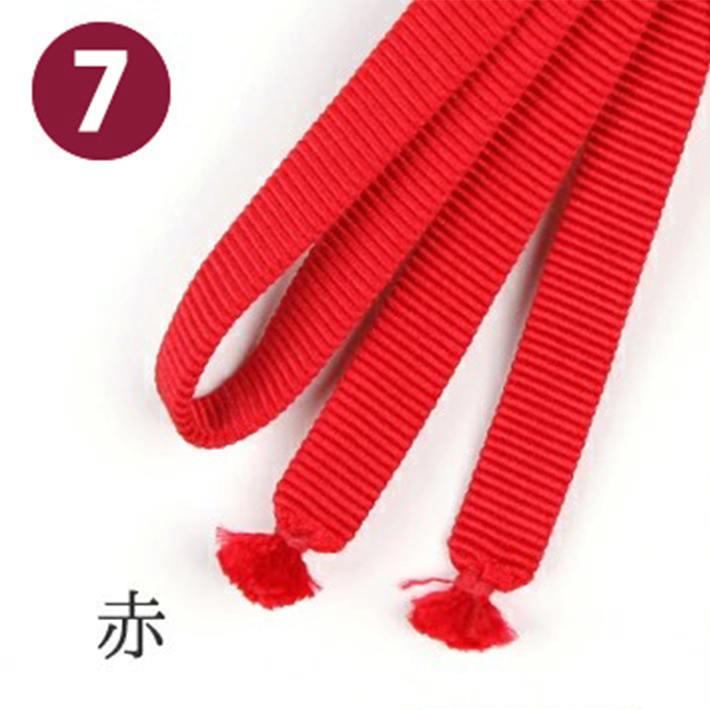 三分紐 真田紐 三部紐  帯〆 帯締め 飾り紐 かざり 長尺 長め 赤 青 紺 藍 黒 白 緑 紫 黄色 縞 日本製 おしゃれ かわいい シンプル | ブランド登録なし | 07