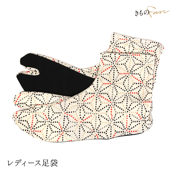 足袋 たび 足袋ソックス ストレッチ 柄 レディース メンズ 黒 赤 青 ピンク ベージュ 麻の葉 菊の花 亀甲に花菱 おしゃれ | ブランド登録なし | 04