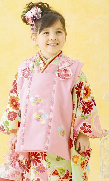 七五三 レンタル 着物 3歳 被布 女の子 フルセット 被布セット