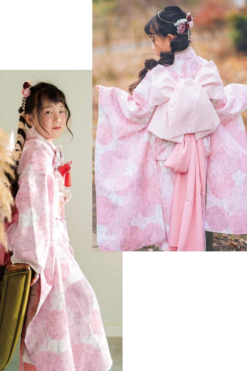 七五三 着物 7歳 女の子 着物セット 7才 KAGURA カグラ 四つ身着物