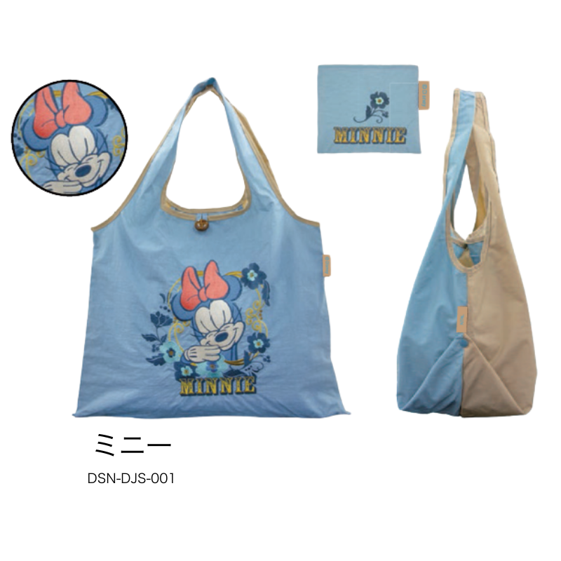 ディズニー刺繍バッグ Disney 全4柄 コンパクト 大容量 ハンドバッグ 