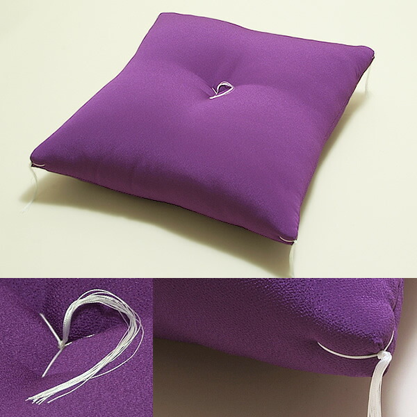 古稀・喜寿・傘寿・卒寿のお祝い 高級鬼ちりめん「座布団 紫」70歳77歳