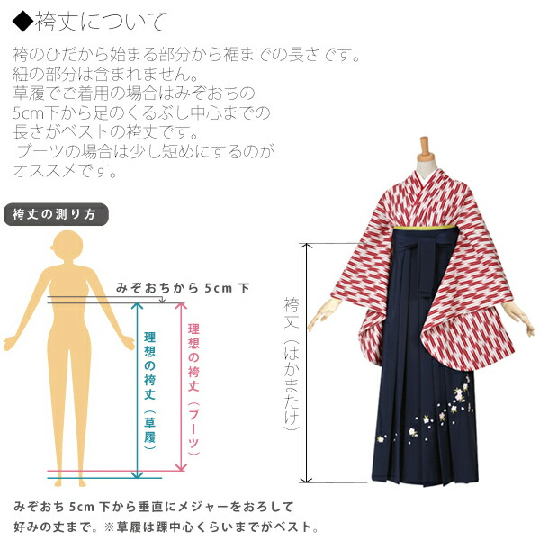 袴単品 女性袴 ジュニア袴