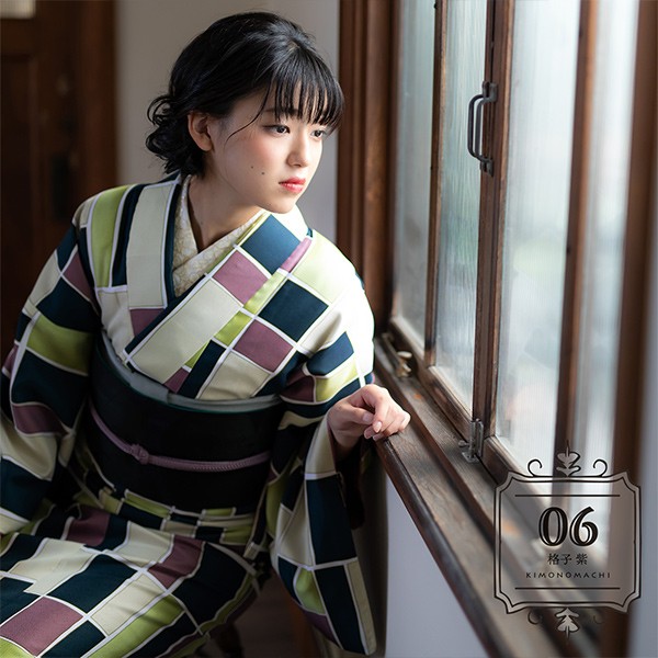 （Prices down2）洗える着物 きもの福袋から飛び出した単衣着物単品 洗える着物 code03 （メール便不可）ss2309kck10 | KIMONOMACHI | 06