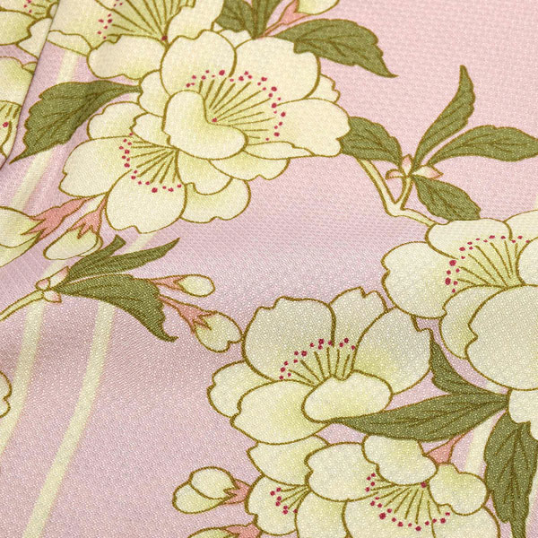 羽織 単品 KIMONOMACHI オリジナル 「桜 ピンク」ポリエステル 洗える羽織 きもの福袋から飛び出したオリジナル羽織 京都きもの町オリジナル カジュアル着物【メール便不可】