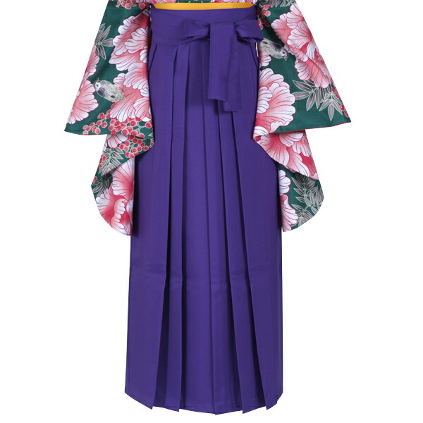 【Prices down】袴 単品 「青紫　無地　3S/M/L/LL　小さいサイズ、ジュニアサイズから大きいサイズまで」 卒業式 袴 レディース ジュニア 子供〜大人 行燈袴 女の子用袴単品 女性用袴単品 【メール便不可】ss2112hkm10