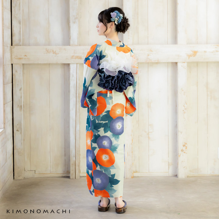 浴衣 レディース 吸水速乾 ポリエステル Fサイズ LLサイズ 単品 京都きもの町オリジナル KIMONOMACHI