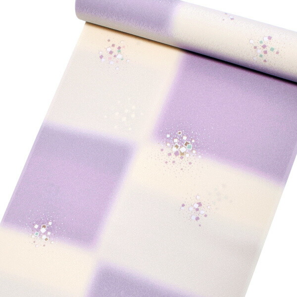 東レシルック かよういろ 森 荷葉プロデュース 反物 「クリーム×藤色