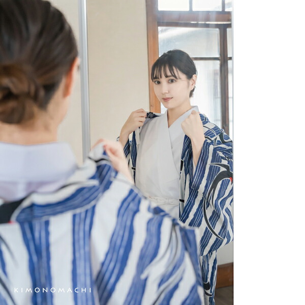 Amazon | 女性夏用長襦袢 二部式 特寸S・LLサイズ フォーマル