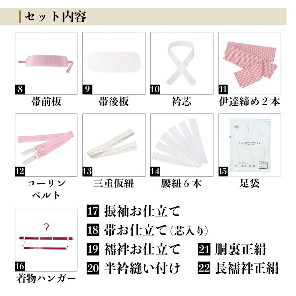 未仕立て 振袖 22点セット「Vサンク ピンクベージュ　松に吉祥花」仮絵羽 振り袖 正絹 着物 ブランド振袖 成人式 結婚式 結納 パーティー 晴れ着 (メール便不可)｜kimonomachi｜03