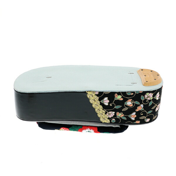 振袖 草履バッグセット「アネモネ、フルーツ ブラックネイビー」F