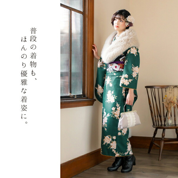 専用です☆アンティーク＊黄緑の菊の花が可愛らしい着物単品 専用です☆アンティーク＊黄緑の菊の花が可愛らしい着物単品