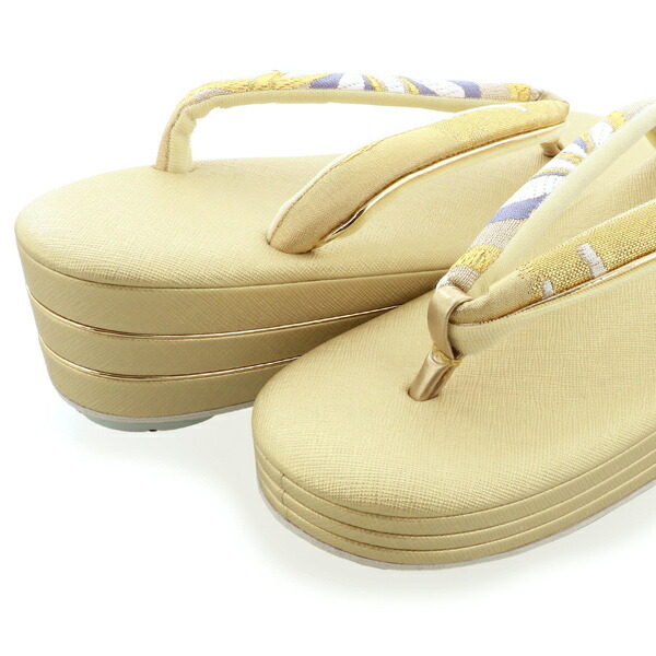 振袖 草履バッグセット ブランド 世美庵「ゴールド 雪輪取りに唐華紋