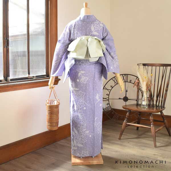 お仕立て上がり絞り浴衣単品「姫桔梗　藤色」有松絞り 女性浴衣単品 レディース浴衣単品 綿 お仕立て上がり浴衣 yukata(メール便不可)ss2403ykl10 | ブランド登録なし | 04