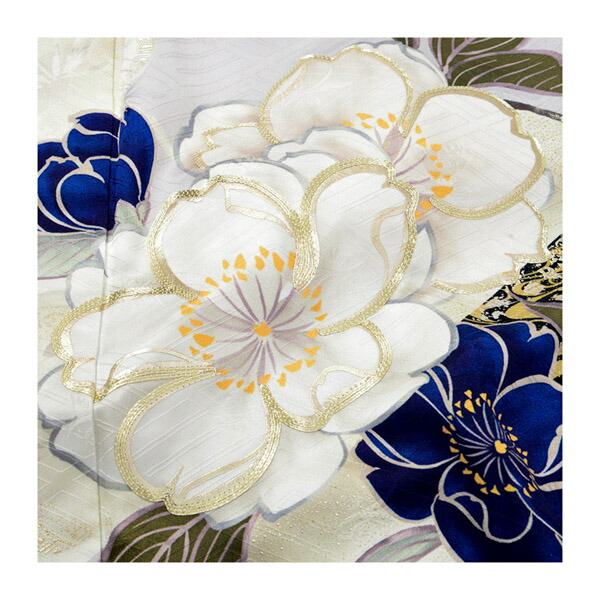 未仕立て 振袖 22点セット「MaMinette Reve 薄グレー 花の雪輪に梅」仮絵羽 振り袖 正絹 着物 ブランド振袖 成人式 結婚式 結納 パーティー 晴れ着 【メール便不可】