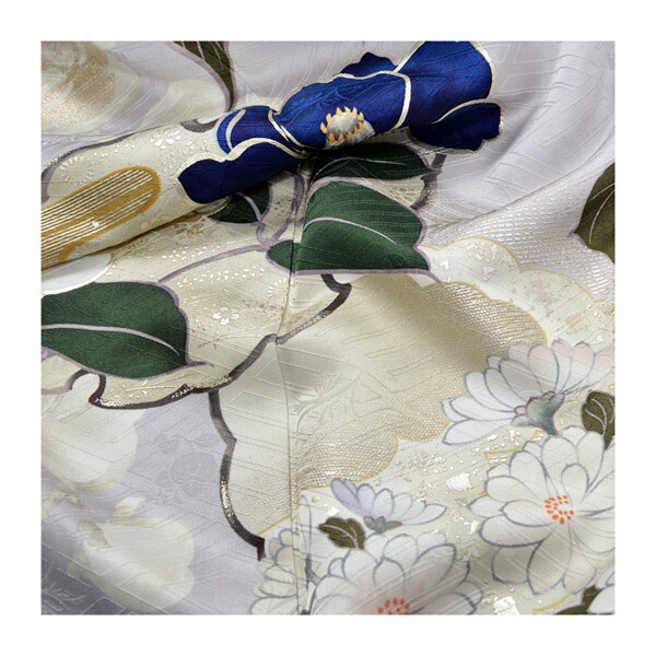 未仕立て 振袖 22点セット「MaMinette Reve 薄グレー 花の雪輪に梅」仮絵羽 振り袖 正絹 着物 ブランド振袖 成人式 結婚式 結納 パーティー 晴れ着 【メール便不可】