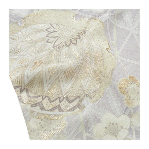 未仕立て 振袖 22点セット「MaMinette Reve 薄グレー 花の雪輪に梅」仮絵羽 振り袖 正絹 着物 ブランド振袖 成人式 結婚式 結納 パーティー 晴れ着 【メール便不可】